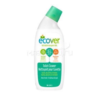 Средство для чистки сантехники Ecover 750 мл. Для чистки сантехники "Сосновый аромат" 0