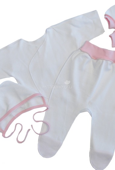Комплект Бимоша для новорожденного: 4 предмета, цвет розовый  0
