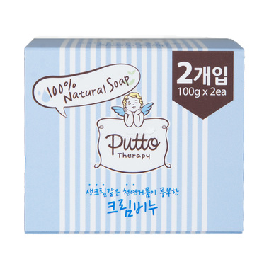 Крем-мыло детское Putto Therapy с натуральным экстрактом кокоса 100 гр (2 шт в упаковке) 0