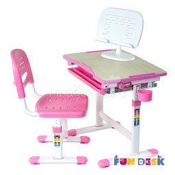 Набор мебели FunDesk PICCOLINO парта и стул Pink