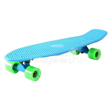 Скейтборд Y-SCOO Big Fishskateboard 27" винил 68,6х19 с сумкой Blue/Green 1