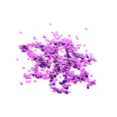 Конфетти ACTION Сердечки фиолетовые 0,5 см 14 гр. 0