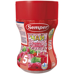 Чай детский Semper 200 гр Малина шиповник (с 5 мес)