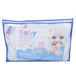Подушка Baby-Oltex Лебяжий пух для новорожденных плоская 40х60