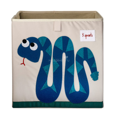 Коробка для хранения 3 Sprouts Змейка (Blue Snake) Арт. 00008 0