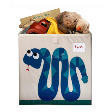 Коробка для хранения 3 Sprouts Змейка (Blue Snake) Арт. 00008 1
