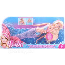 Кукла Barbie Русалка Блестящие огоньки С розовым хвостом