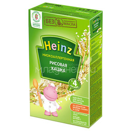 Каша Heinz низкоаллергенная безмолочная 160 гр Рисовая с пребиотиками (с 4 мес)