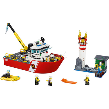 Конструктор LEGO City 60109 Пожарный катер 2