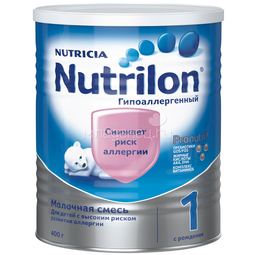 Заменитель Nutricia Nutrilon Гипоаллергенный 400 гр №1 (с 0 мес)