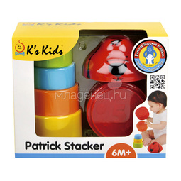 Развивающая игрушка K's Kids Пирамидка Патрик с 6 мес.