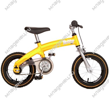 Велосипед 2 в 1 Hobby-bike со стальной рамой Желтый 0
