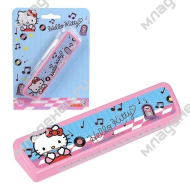Музыкальный инструмент Simba Губная гармошка Hello Kitty от 3 лет. 0