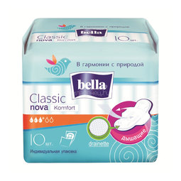 Прокладки гигиенические Bella Classic Nova Сomfort Classic Nova Сomfort 10 шт