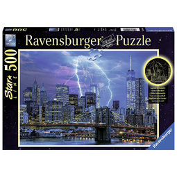 Пазл Ravensburger 500 элементов Молния над Нью-Йорком