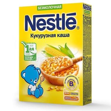 Каша Nestle безмолочная 200 гр Кукурузная (1 ступень) 0