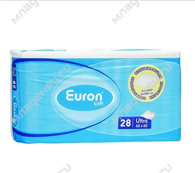 Пеленки Euron Soft Ultra 60х60 см (28 шт) 0