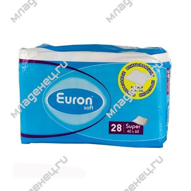 Пеленки Euron Soft Super 40х60 см (28 шт) 0