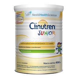 Смесь Nestle Clinutren Junior 400 гр С ароматом ванили (с 1 года)