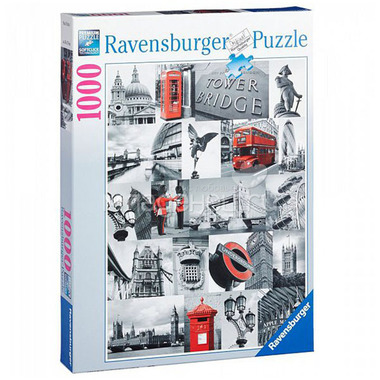 Пазл Ravensburger 1000 элементов Лондон в картинках 1