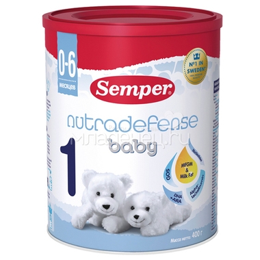 Заменитель Semper Nutradefense Baby 400 гр №1 (с 0 до 6 мес) 0