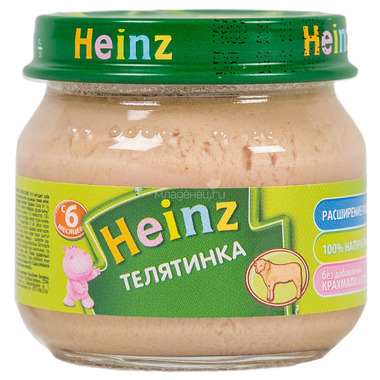 Пюре Heinz мясное 80 гр Телятинка с 6 мес 0