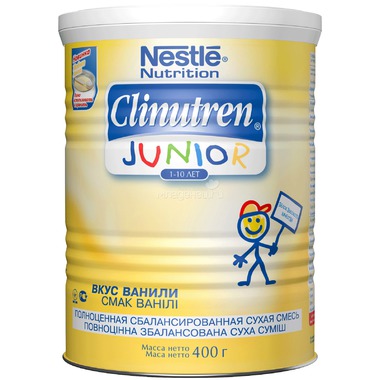 Смесь Nestle Clinutren Junior 400 гр с ванильным вкусом (с 1 года) 0