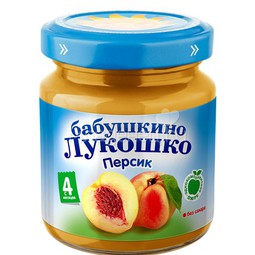 Пюре Бабушкино лукошко фруктовое 100 гр Персик (с 4 мес)