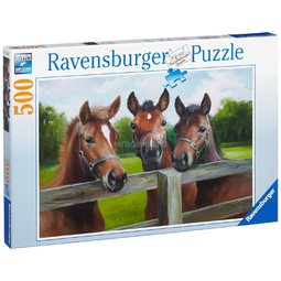 Пазл Ravensburger 500 элементов Три лошади