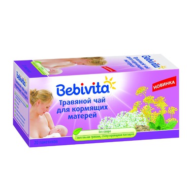 Чай для кормящих мам Bebivita травяной (20 гр) 20 пакетиков 0