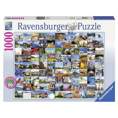 Пазл Ravensburger 1000 элементов 99 красивых мест Америки и Канады 1