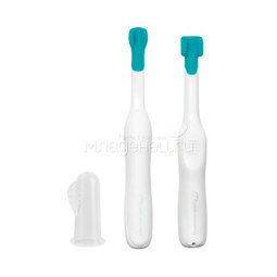 Набор Bebe Confort детских зубных щеток 3 шт массажные и силиконовые