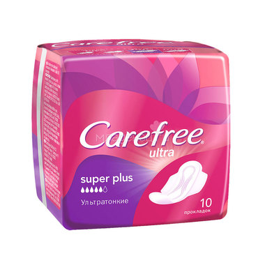 Прокладки Carefree Ultra Super Plus 10 штук 0