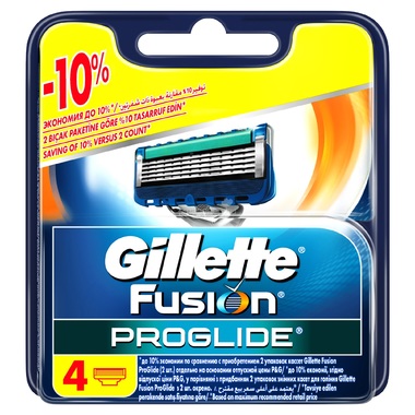 Сменные кассеты для бритья Gillette Fusion ProGlide 4 шт 0