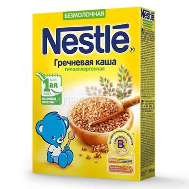 Каша Nestle безмолочная 200 гр Гречневая (1 ступень) 0