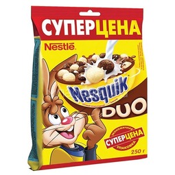 Готовые завтраки Nestle 250 гр Шоколадные шарики Пакет NESQUIK DUO