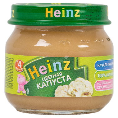 Пюре Heinz овощное 80 гр Цветная капуста (с 4 мес) 0