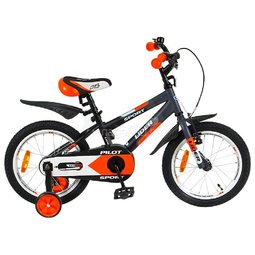 Велосипед двухколесный Velolider 16&quot; Lider Pilot LP16HO MATT Черный/Оранжевый