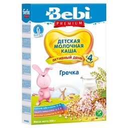 Каша Bebi Premium молочная 200 гр Гречневая (с 4 мес)
