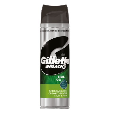 Гель для бритья Gillette MACH3 200 мл Close and Fresh 0