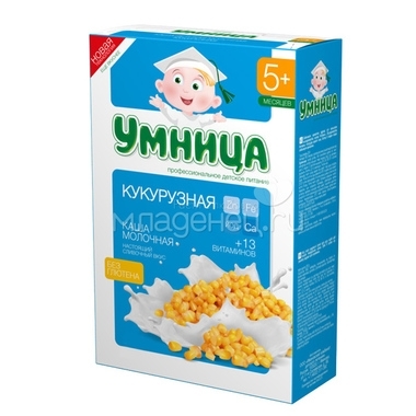 Каша Умница молочная 200 гр Кукурузная (с 5 мес) 0