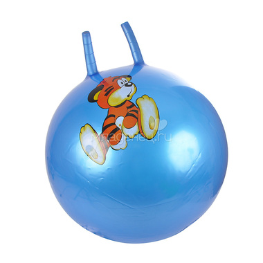 Мяч-Прыгун Spring 45 см с насосом Тигренок, цвет синий 0