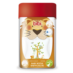 Бутылочка Bibi Natural Happiness Антиколиковая с силиконовой соской 120 мл (с 0 мес)