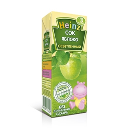 Сок Heinz 200 мл Яблочный осветленный (с 3 мес)