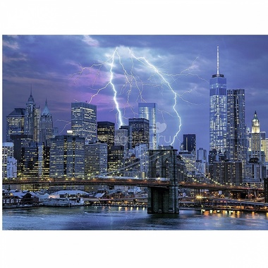 Пазл Ravensburger 500 элементов Молния над Нью-Йорком 0