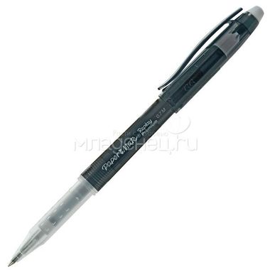 Ручка REPLAY PREMIUM С гелевыми стираемыми чернилами, с ластиком, черная., 0.7 мм 0