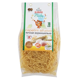 Макароны Pasta La Bella baby 250 гр с 18 мес Вермишелька яичная