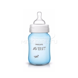 Набор Philips Avent для новорожденных Для мальчика (бутылочка, соска, пустышка, чашка-поильник, игрушка) с 0 мес