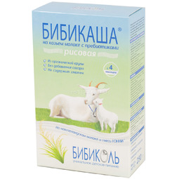 Каша Бибикаша молочная 250 гр Рисовая (с 4 мес)