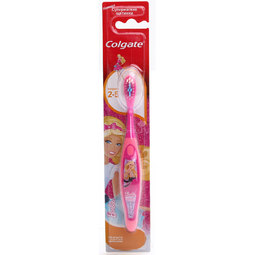 Зубная щетка Colgate Smiles Barbie & Spaidermen с 2 до 5 лет (супермягкие щетинки)